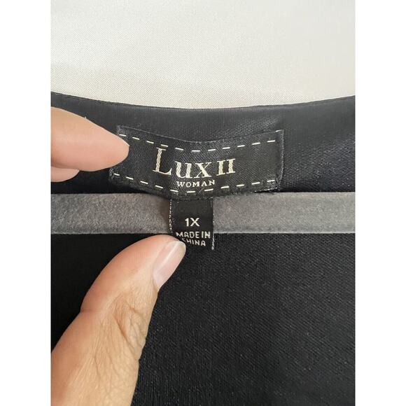 Lux II Black and White Dress Size 1X - Excellent Condition - Picture 2 of 4